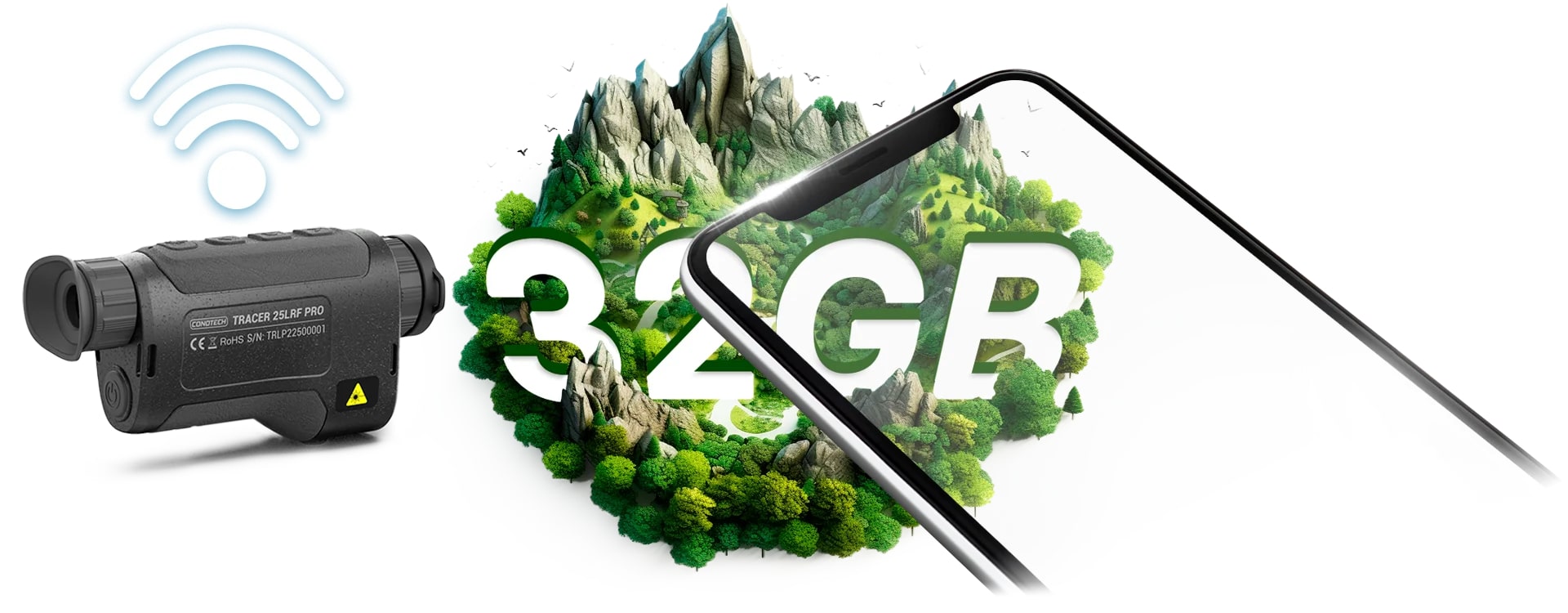 Встроенная память 32 ГБ Conotech Tracer 35 LRF Pro