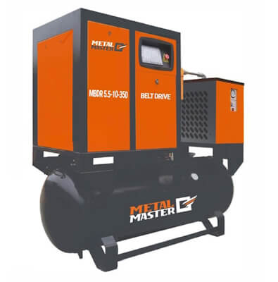 Компрессорная станция 2 в 1 с ременным приводом Metal Master MBR