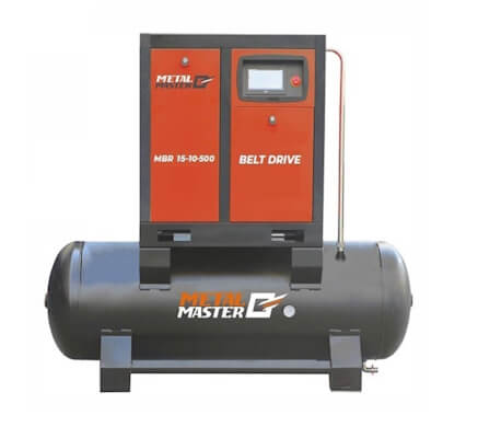 Компрессорная станция 2 в 1 с ременным приводом Metal Master MBR