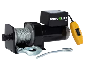 Автомобильная электрическая лебедка Euro-lift KDJ-2000Н (200-D) 2700 кг, 9 м